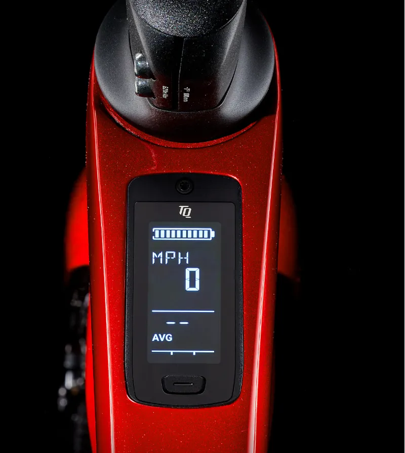 Trek Domane+ SLR 9 Electric Road Bike 2025 in Carbon Red Smoke-3